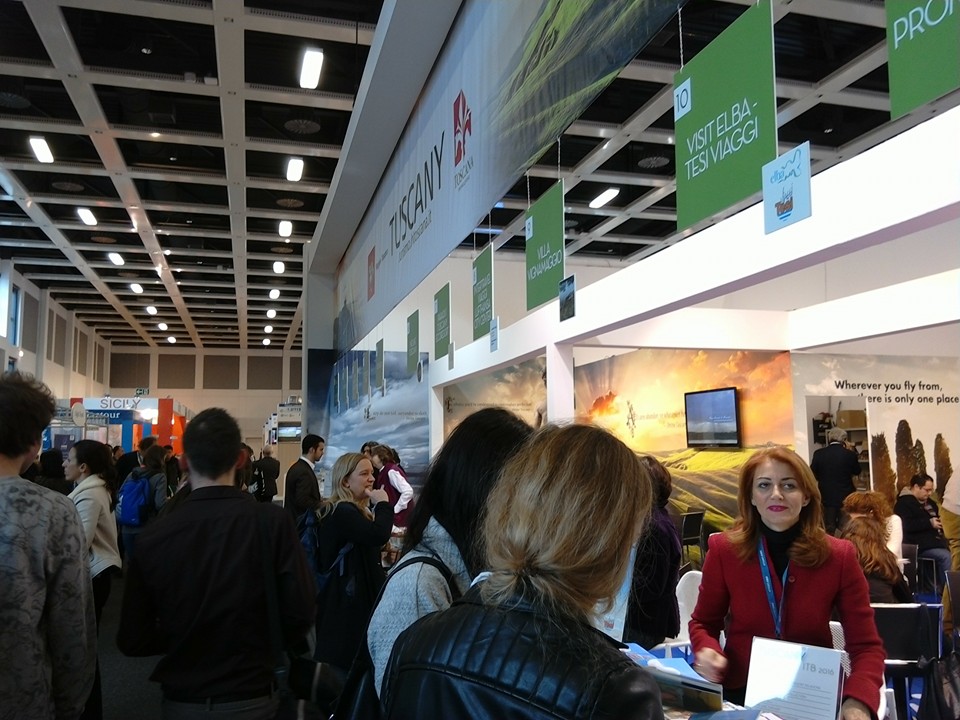 Lo stand della Toscana alla ITB di Berlino