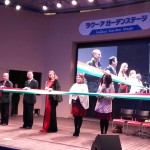 Un momento dell'inaugurazione di oggi al Tokyo Dome City