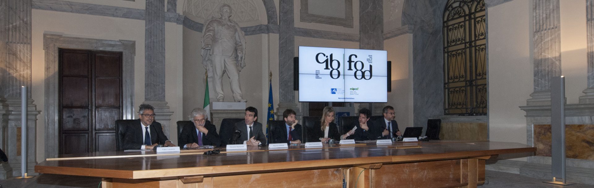 Al Collegio Romano la conferenza stampa di presentazione dell'Anno del Cibo Italiano, con i Ministri Franceschini e Martina