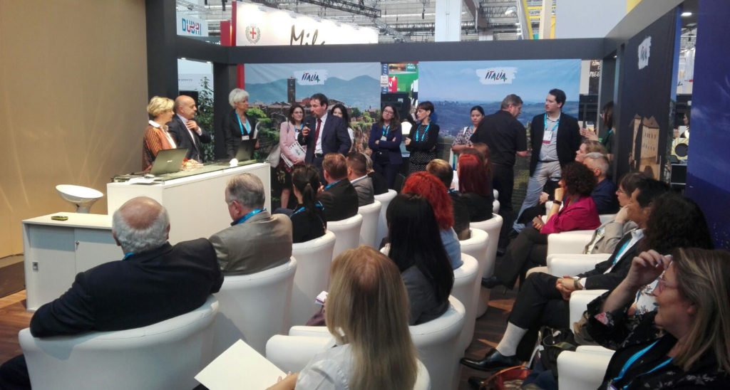 Un momento della presentazione di Tuscany MICE alla IMEX di Francoforte