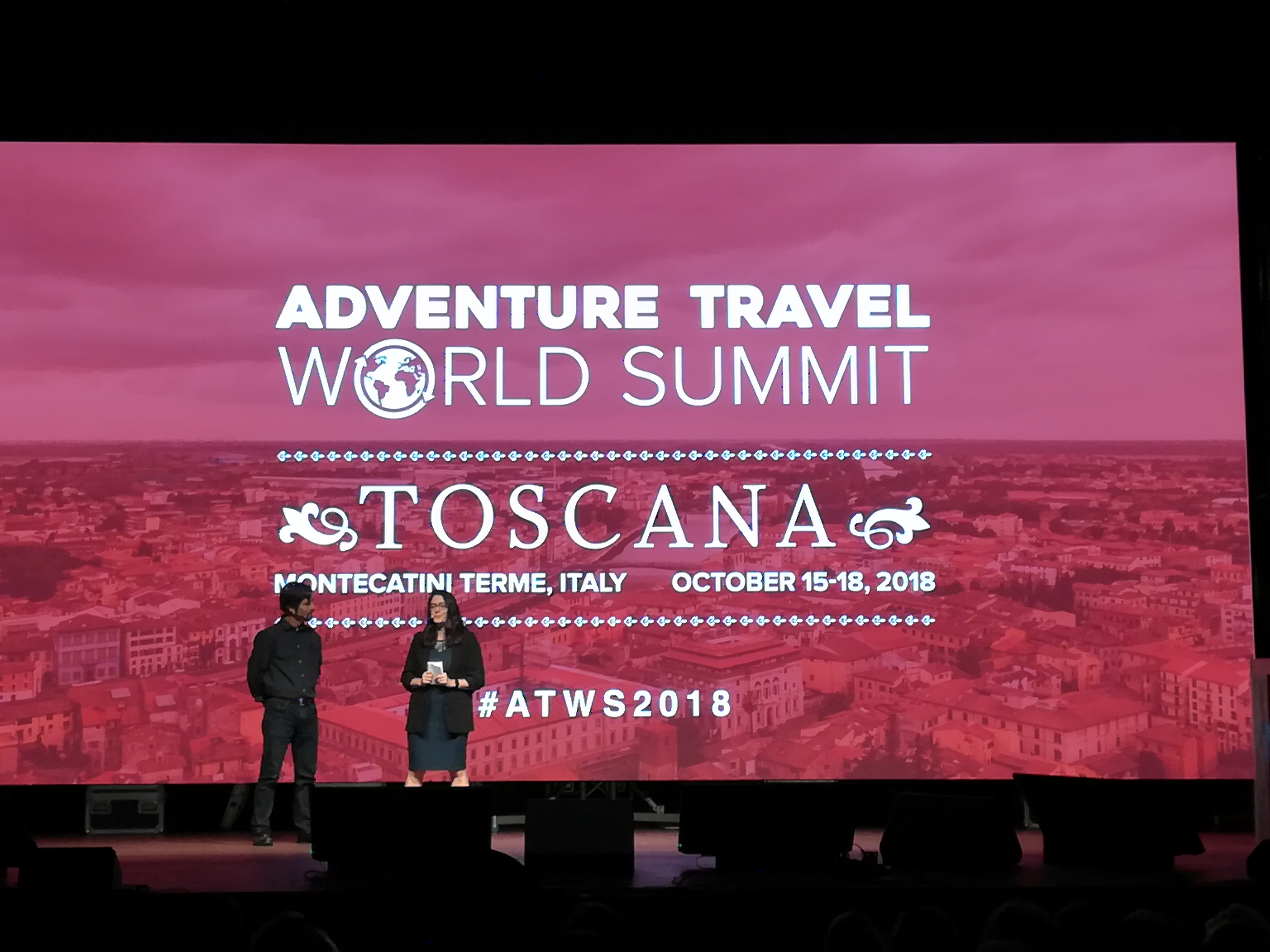 Un momento della cerimonia inaugurale dell'ATWS2018 a Montecatini Terme