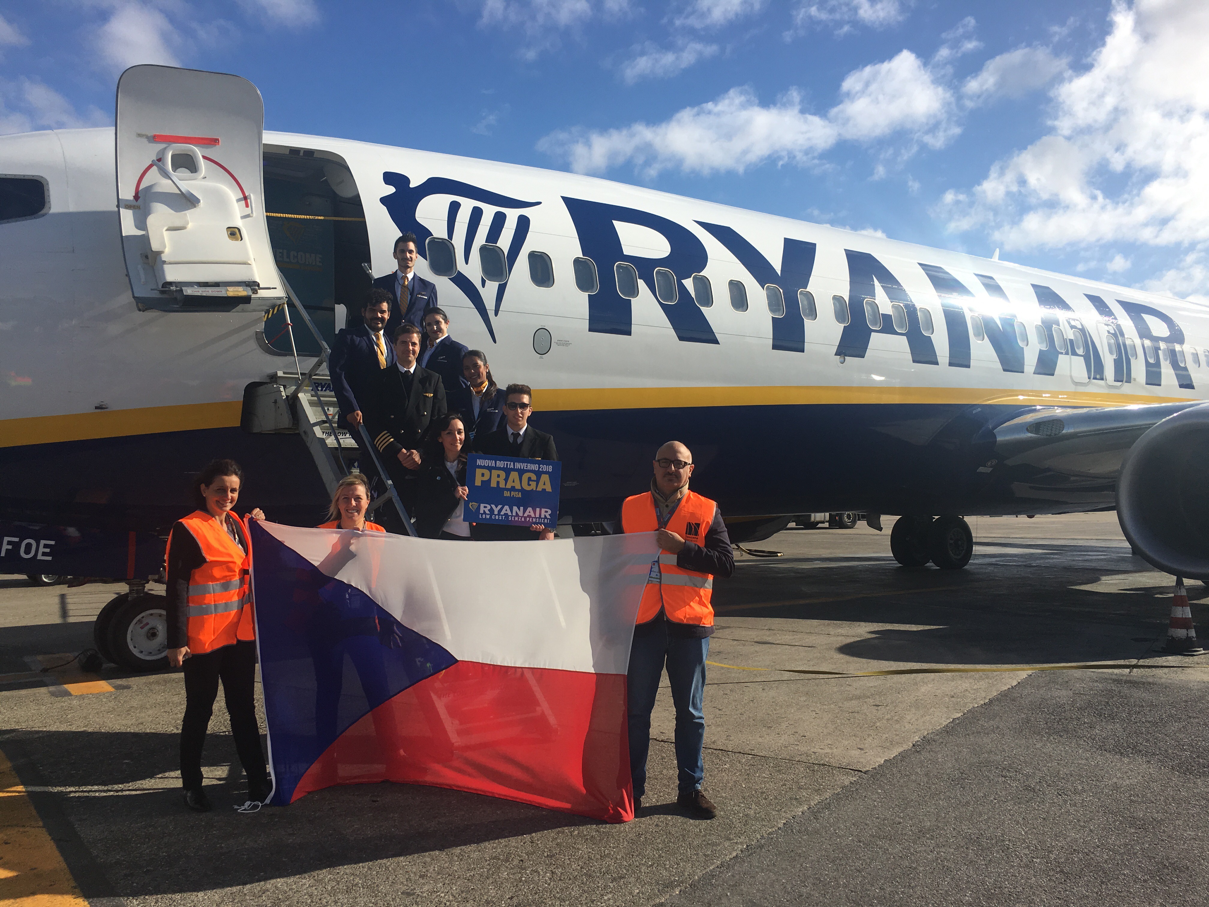 Ryanair: nuova rotta invernale Pisa-Praga