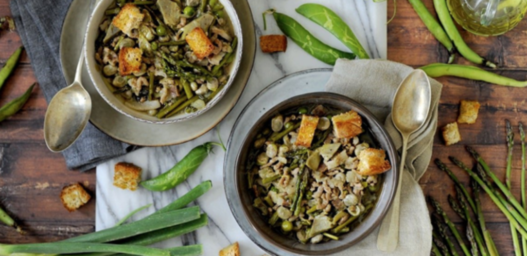 Piatto di zuppa Garmugia