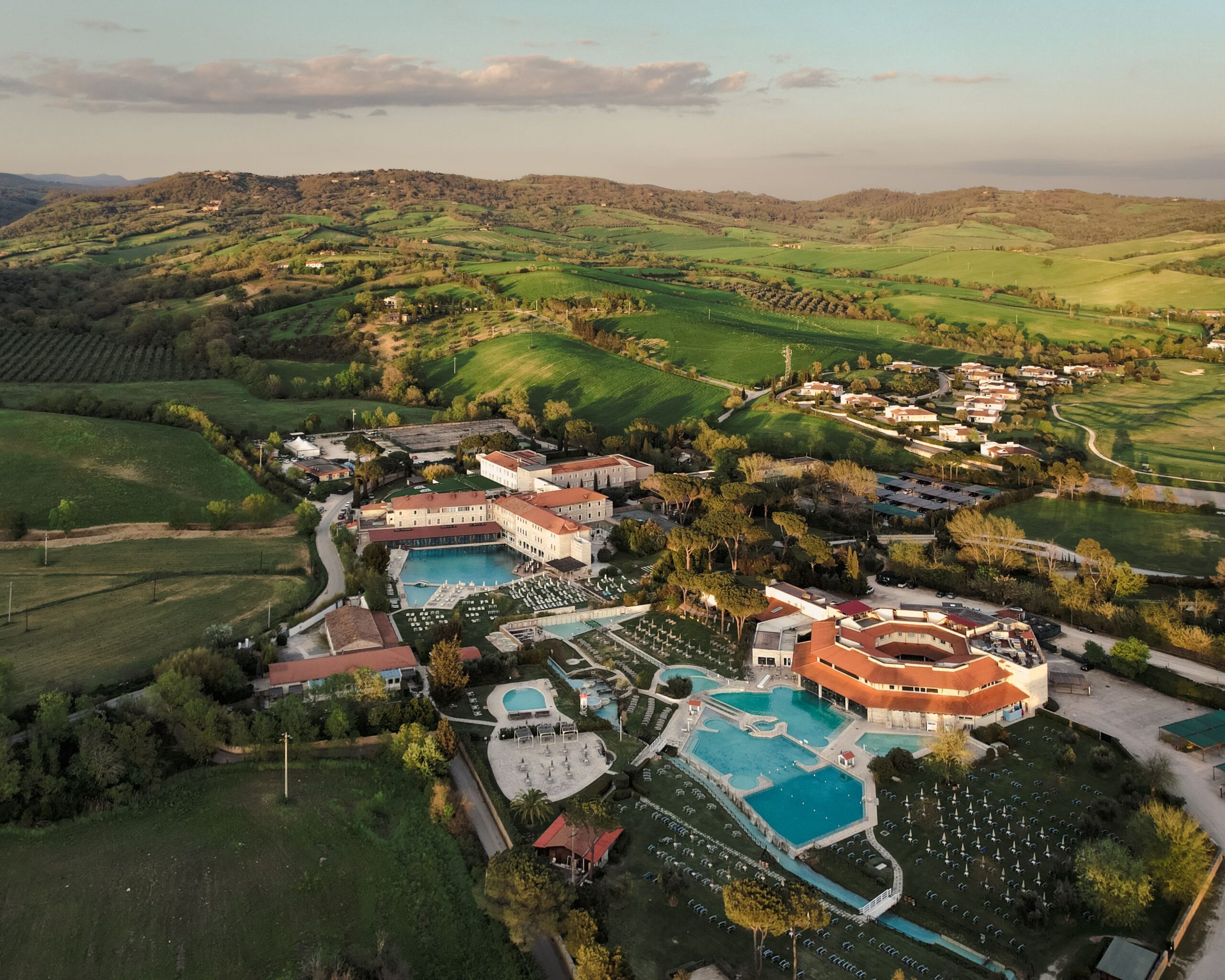 Vista aerea del Terme di Saturnia Resort
