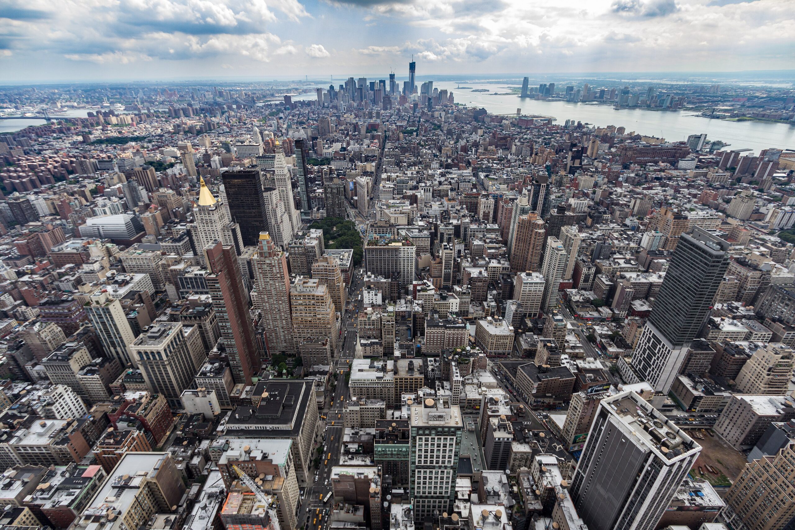 New York Immagine dei grattacieli di New York a Manhattan dall'alto